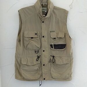 Misty‎ Mountain Large Khaki Utility Vest  Outdoorwear Gorpcore